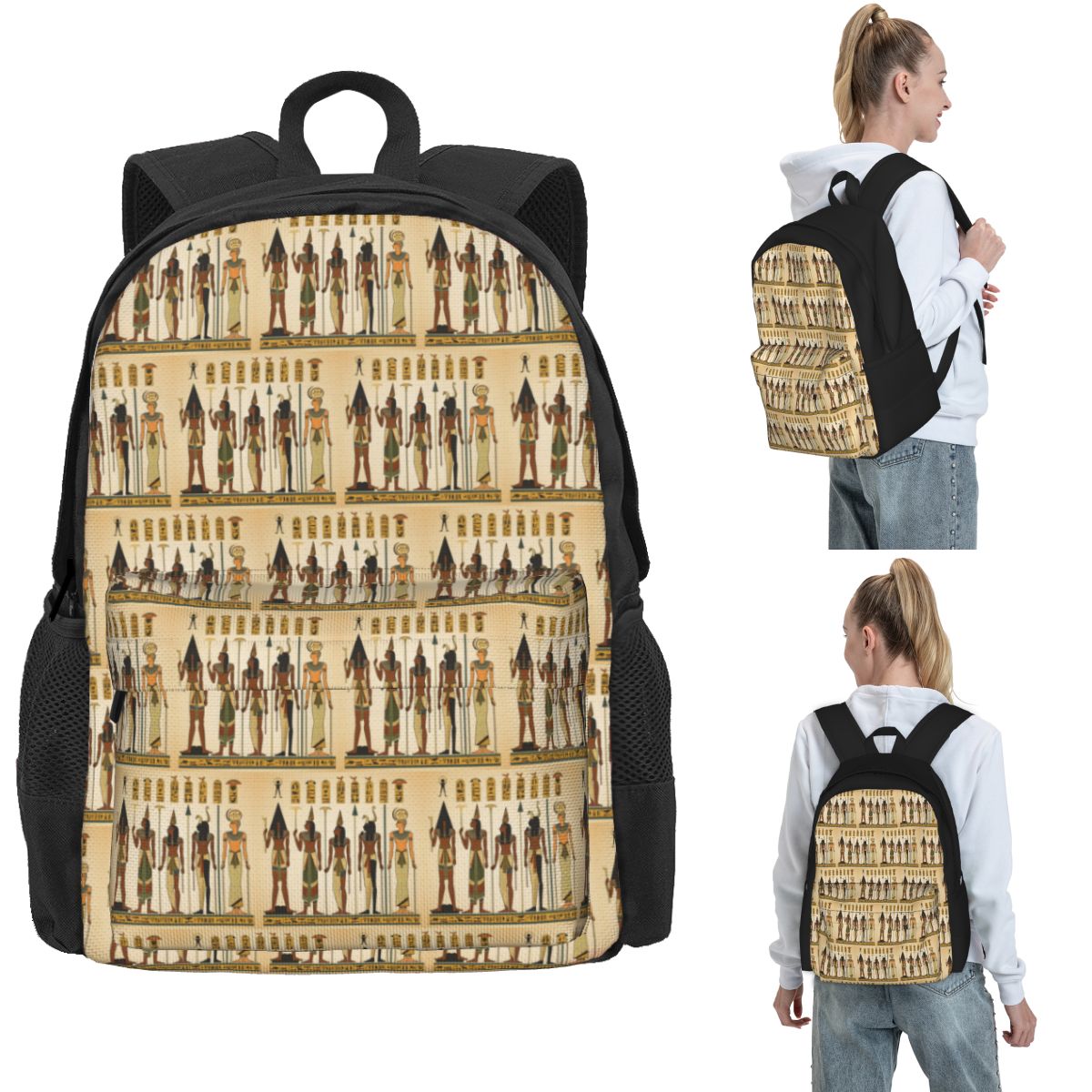 Women Bags Egypt Sale - Zaino con motivo senza cuciture dell'antico