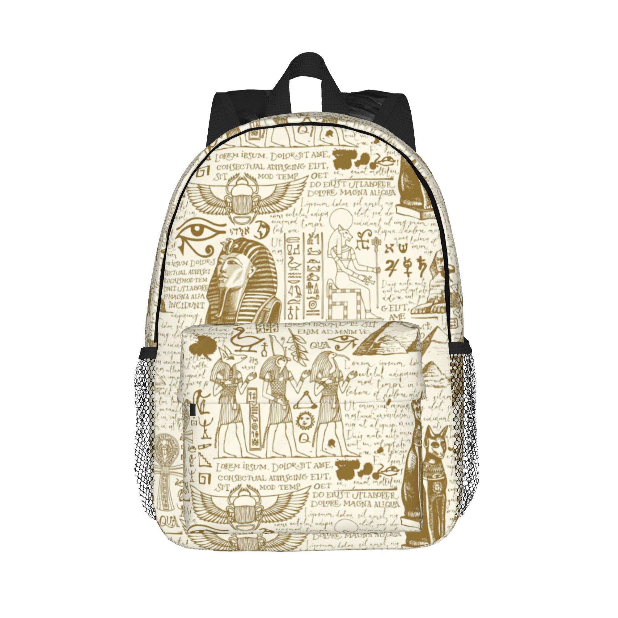 Women Bags Egypt Sale - Zaino con stampa del dio egizio