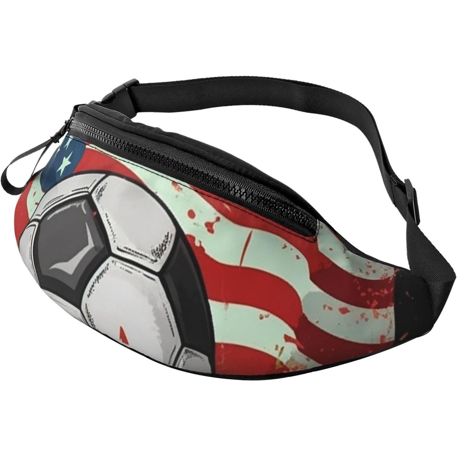 Women Bags Usa - Marsupio da Calcio con Bandiera Americana