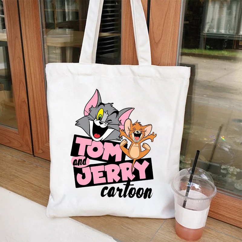 Women Bags For Gift - Borsa in tela con motivo Tom