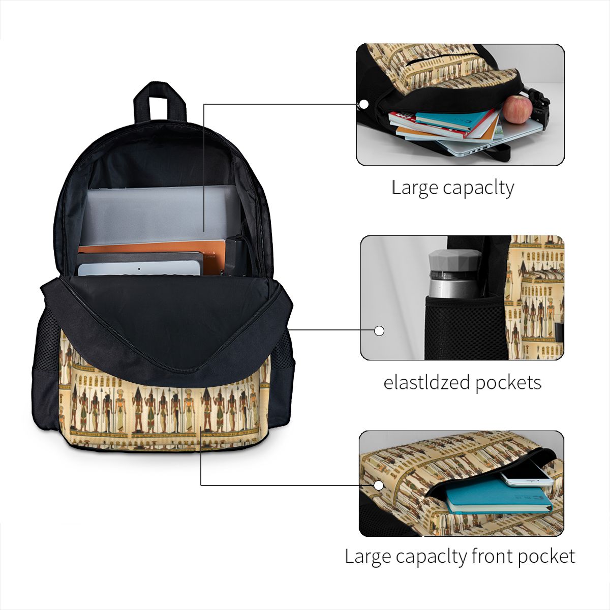 Zaino con motivo senza cucitur - Women Bags Egypt Sale recensione e prezzo