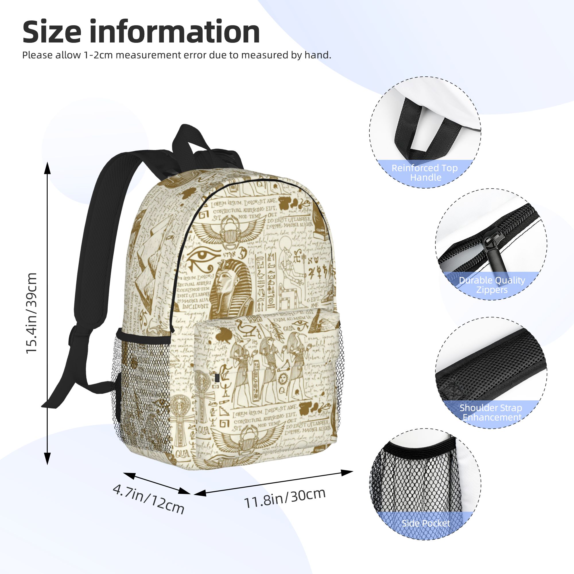 Zaino con stampa del dio egizi - Women Bags Egypt Sale recensione e prezzo