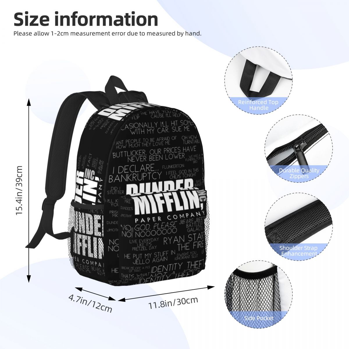 The Office Quotes Dunder Miffl - Women Bags Company recensione e prezzo